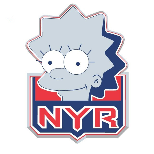 New York Rangers Simpsons iron on transfers